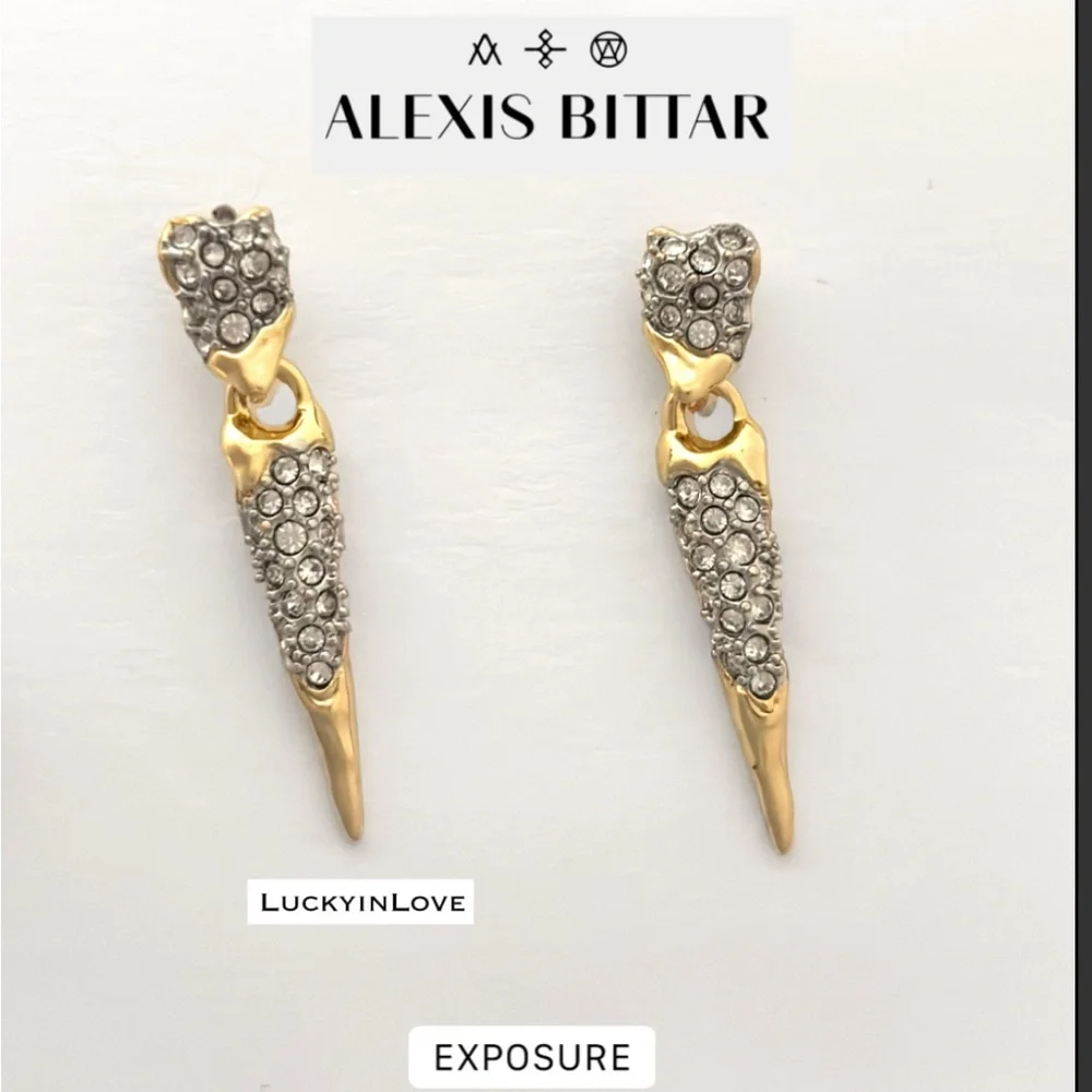 ALEXIS BITTAR • Solanales Crystal Spear Drop Earrings